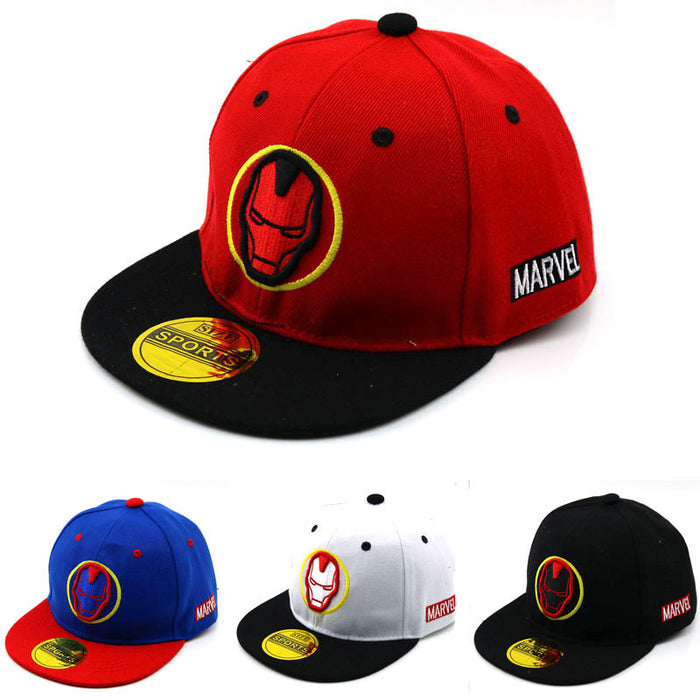Wholesale Trendy Kids Baseball Cap Red Embroidered Street Style Hat For Summer