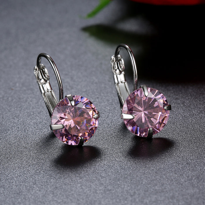 Wholesale New Single Zircon Colorful Ear Buckle for Jewelry, Simple, Fashionable and Generous, Wholesale of Ear Buckles