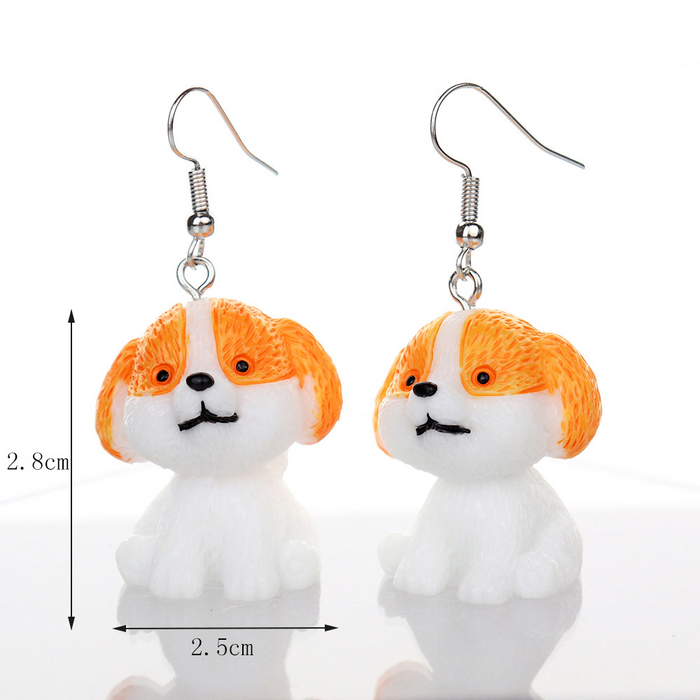 Wholesale 3D Cartoon Dog Earrings JDC-NS-NiQing011