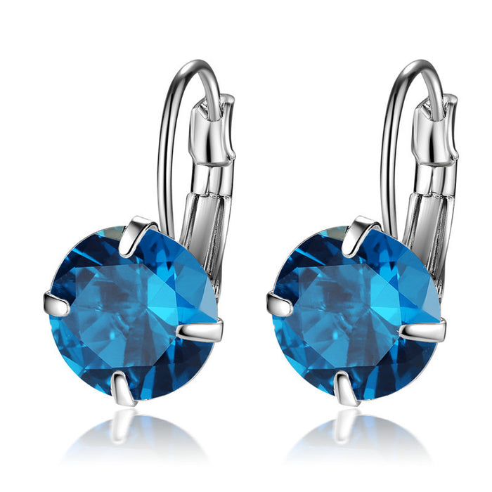 Wholesale New Single Zircon Colorful Ear Buckle for Jewelry, Simple, Fashionable and Generous, Wholesale of Ear Buckles