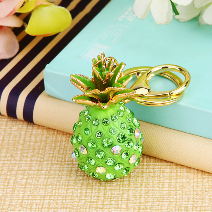 Wholesale Car keychain creative bag pendant metal keychain ring