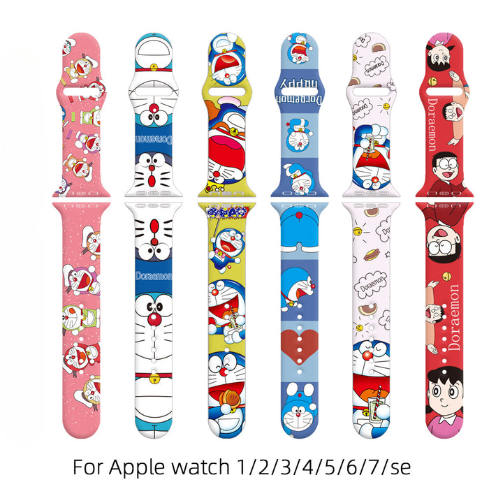 Wholesale Printed Silicone Watch Strap Wrist Strap JDC-WD-NuoQi079