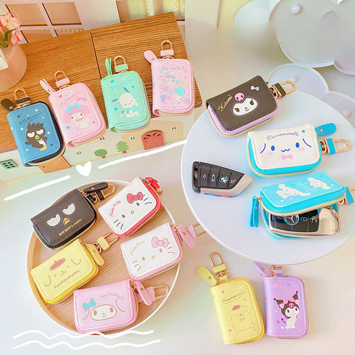 Wholesale Cartoon Leather Zipper Storage Bag Key Protective Cover (S) JDC-KC-CXR002