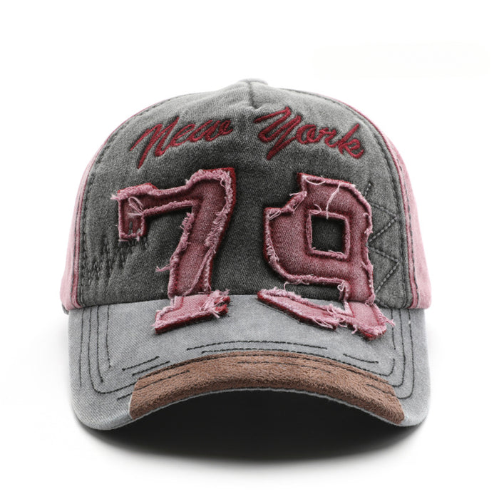 Wholesale Distressed Digital Embroidery Cotton Baseball Cap JDC-FH-MaoMang003