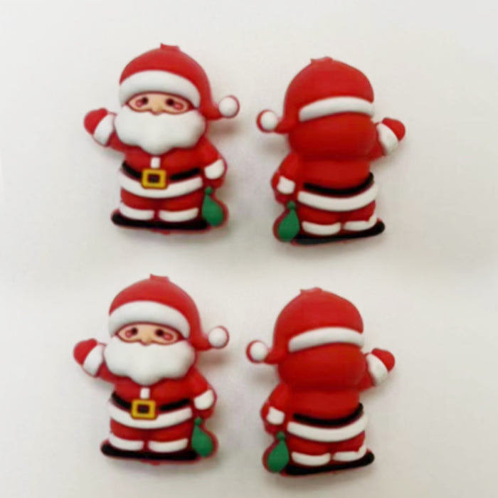 Wholesale 10PCS Christmas 3D Silicone Cartoon Focal Beads JDC-BDS-NaiSi202