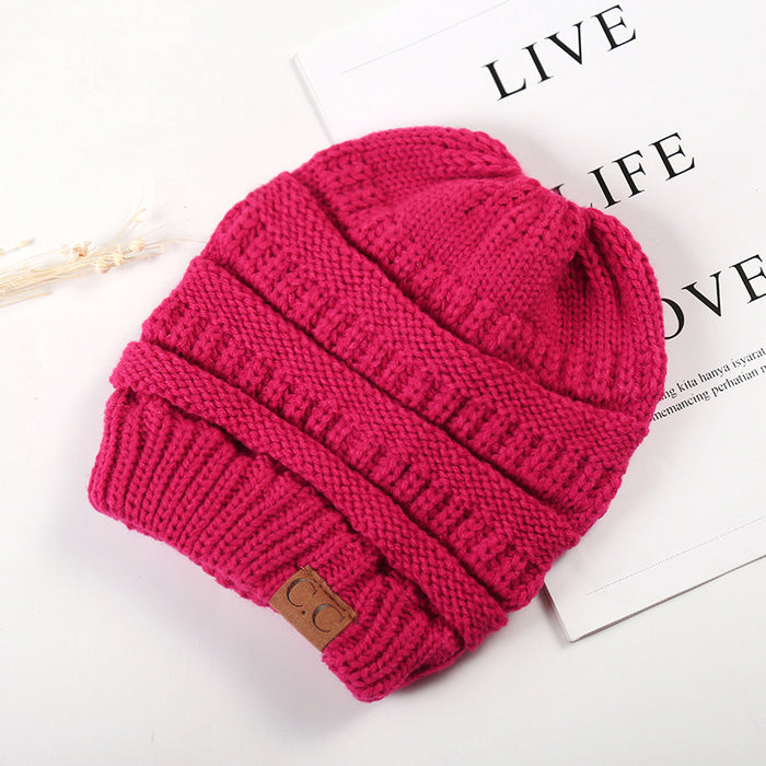 Wholesale Simple Autumn and Winter Empty Top Knitted Hat JDC-FH-HengYu002