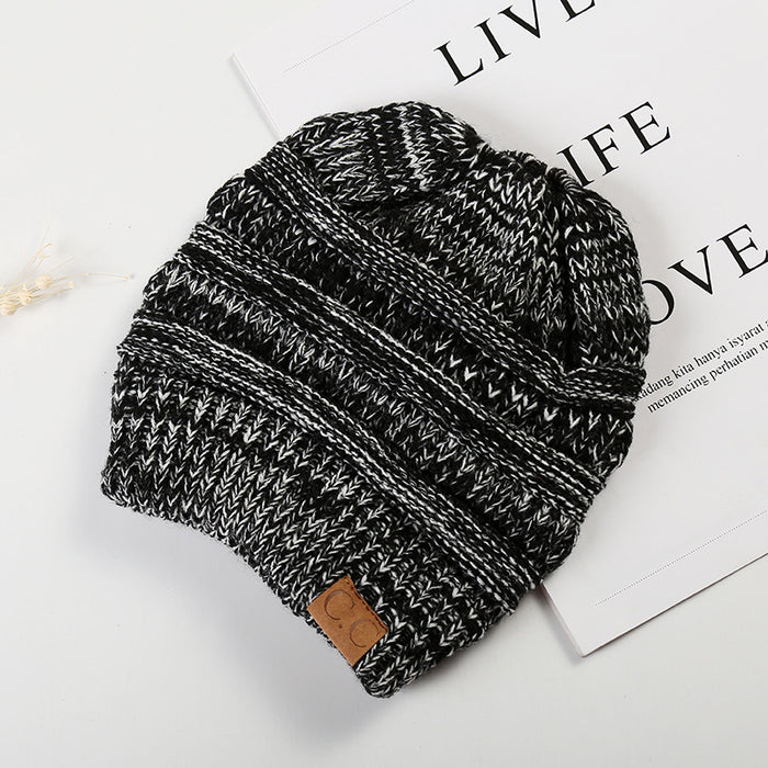 Wholesale Simple Autumn and Winter Empty Top Knitted Hat JDC-FH-HengYu002