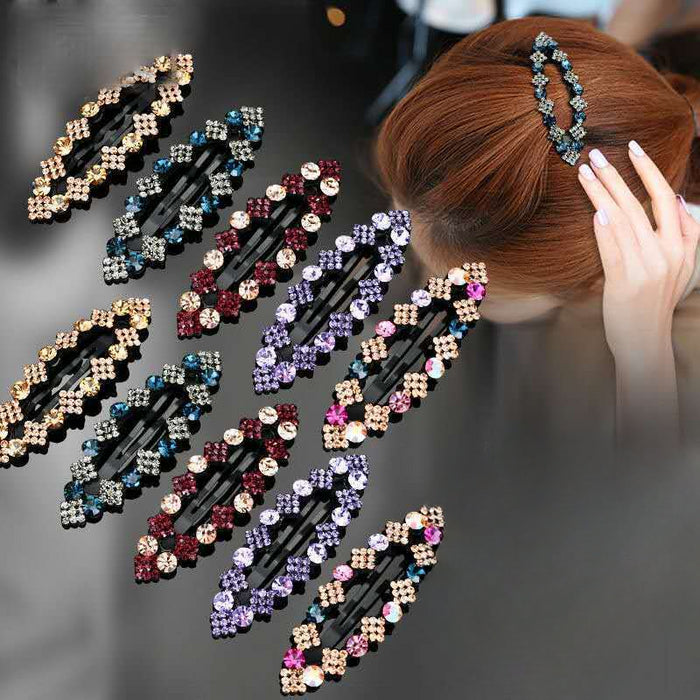 Wholesale Diamond Crystal Alloy Hairpin JDC-HC-GuoQY001