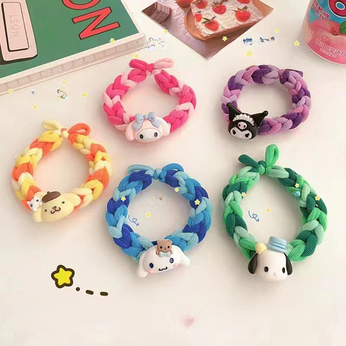 Wholesale Cartoon Braided Fabric Hair Tie JDC-HS-Weiye002