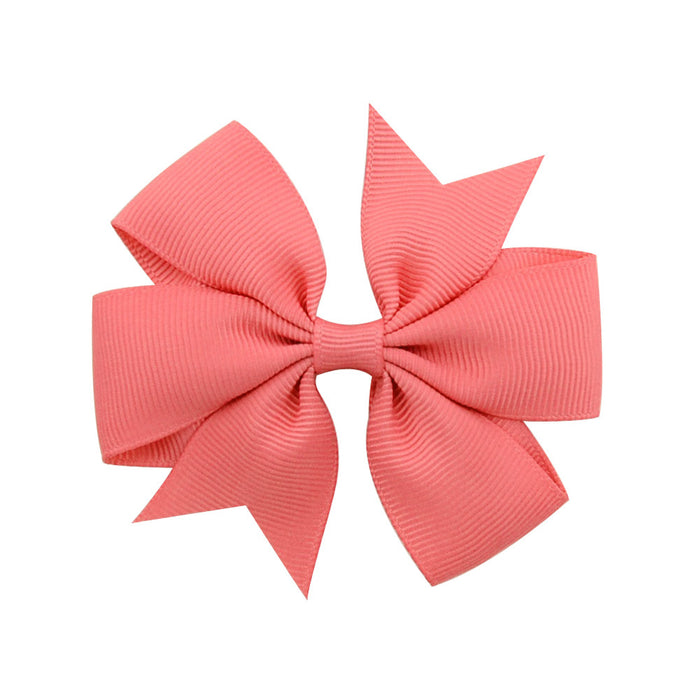 Wholesale Six Ears Solid Color Ribbed Fishtail Bow Set JDC-HC-Xiane022