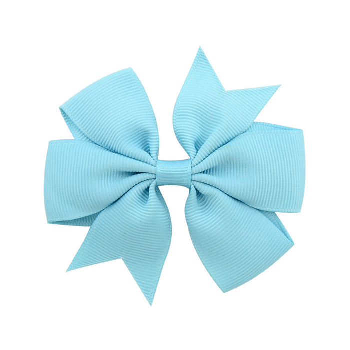 Wholesale Six Ears Solid Color Ribbed Fishtail Bow Set JDC-HC-Xiane022