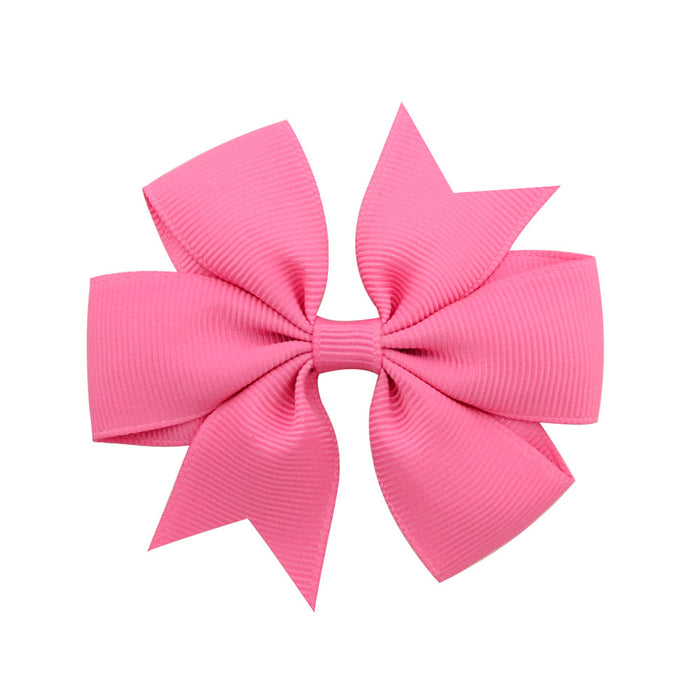 Wholesale Six Ears Solid Color Ribbed Fishtail Bow Set JDC-HC-Xiane022