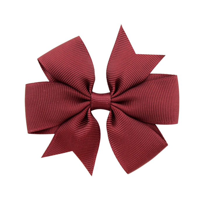 Wholesale Six Ears Solid Color Ribbed Fishtail Bow Set JDC-HC-Xiane022