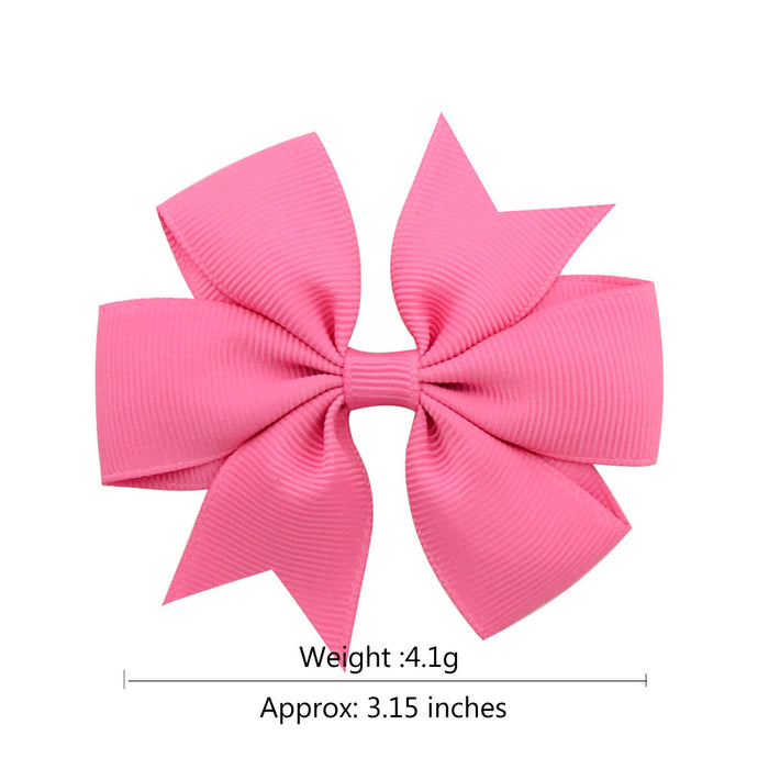 Wholesale Six Ears Solid Color Ribbed Fishtail Bow Set JDC-HC-Xiane022