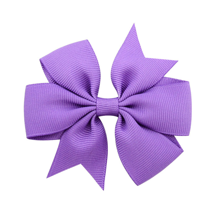 Wholesale Six Ears Solid Color Ribbed Fishtail Bow Set JDC-HC-Xiane022