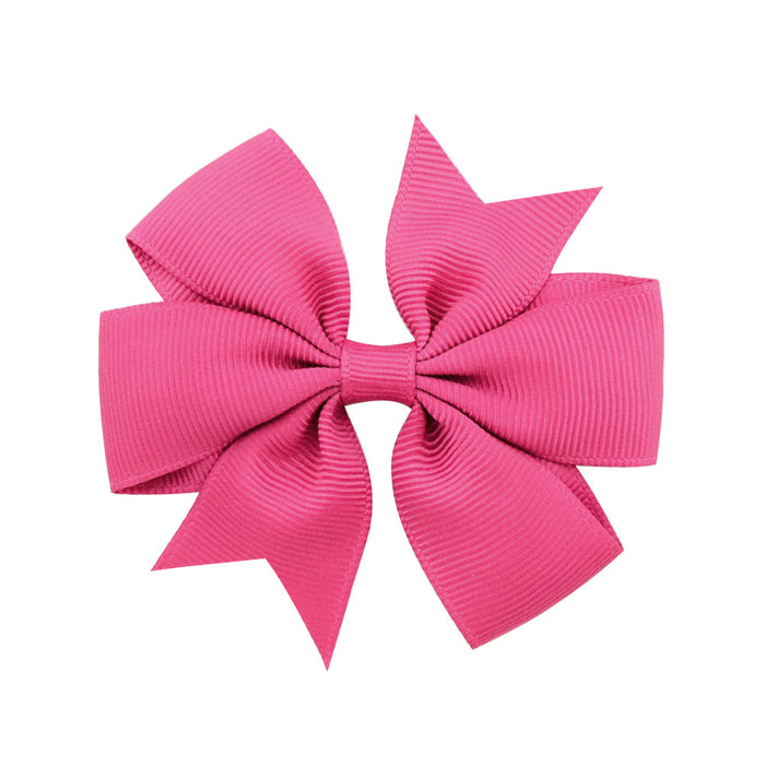 Wholesale Six Ears Solid Color Ribbed Fishtail Bow Set JDC-HC-Xiane022