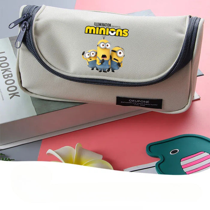 Wholesale Cartoon Print Pencil Case Cute Flip Cover Pencil Case JDC-PB-Qiqiang001