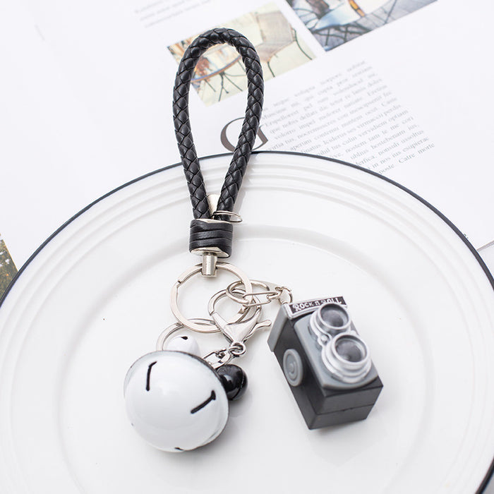 Wholesale retro LOMO camera keychain LED sounding luminous pendant