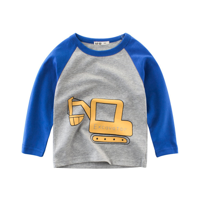 Wholesale Children's Clothing Autumn New Products Base Shirts Children's Long Sleeves Boys' T-shirts Baby T-shirts Boys' Clothes JDC-CTS-SXZB006