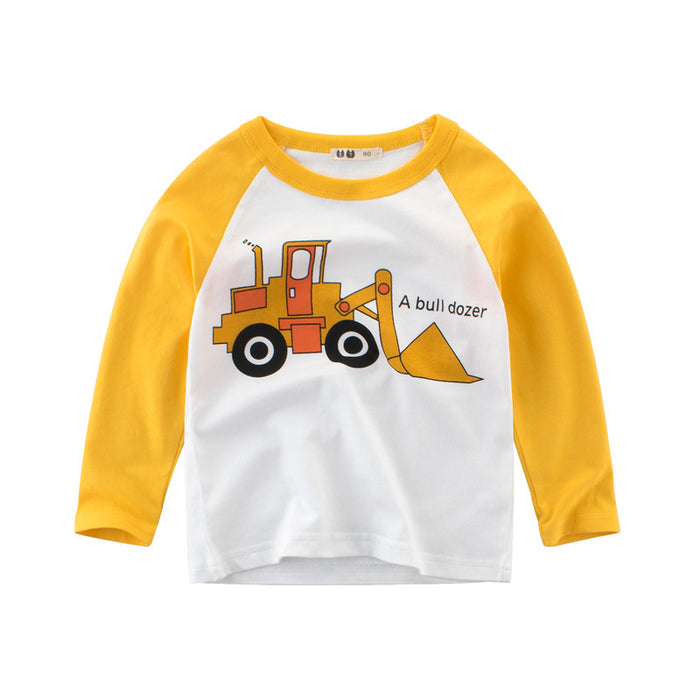 Wholesale Children's Clothing Autumn New Products Base Shirts Children's Long Sleeves Boys' T-shirts Baby T-shirts Boys' Clothes JDC-CTS-SXZB006