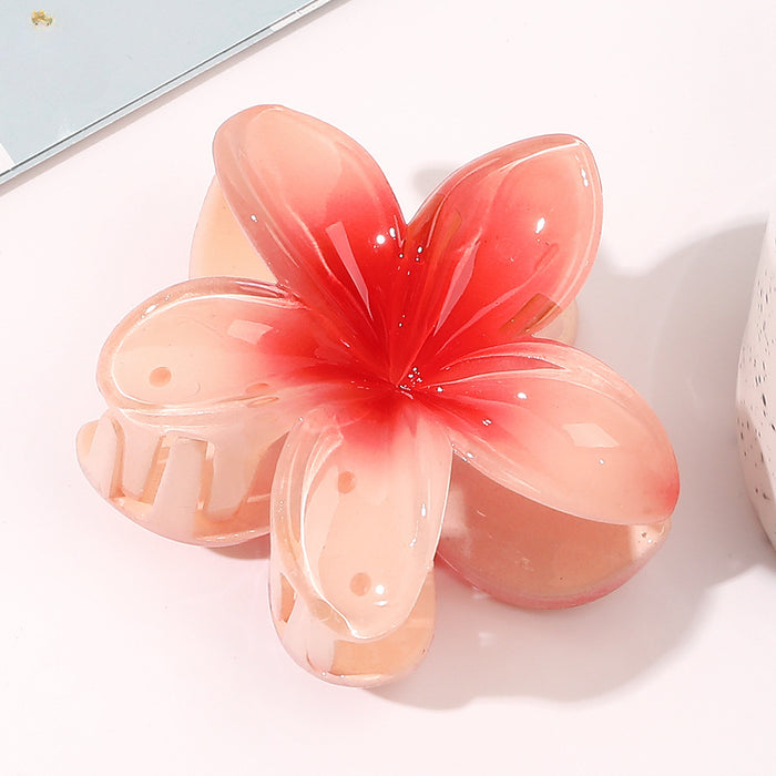 Wholesale Plumeria Flowers Plastic Hair Clip JDC-HC-Yiyan002