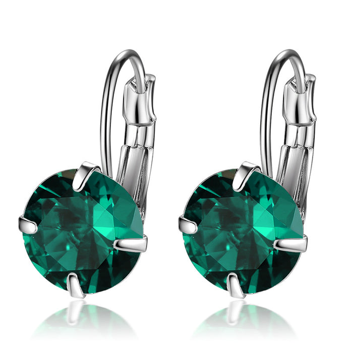 Wholesale New Single Zircon Colorful Ear Buckle for Jewelry, Simple, Fashionable and Generous, Wholesale of Ear Buckles