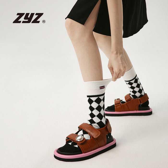 Wholesale Simple Cotton Middle Tube Socks JDC-SK-Xinz002