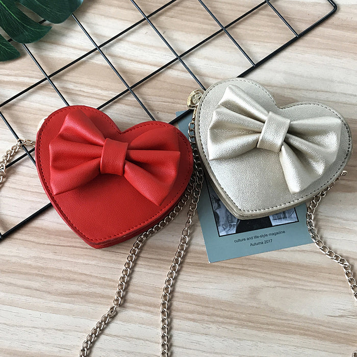 Wholesale PU Heart Bow Chain Shoulder Bag JDC-SD-YuanDuo018