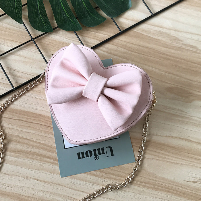 Wholesale PU Heart Bow Chain Shoulder Bag JDC-SD-YuanDuo018