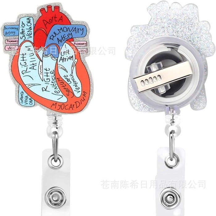 Wholesale Acrylic Creative Organ Easy-pull ID Buckle JDC-KC-ChenX002