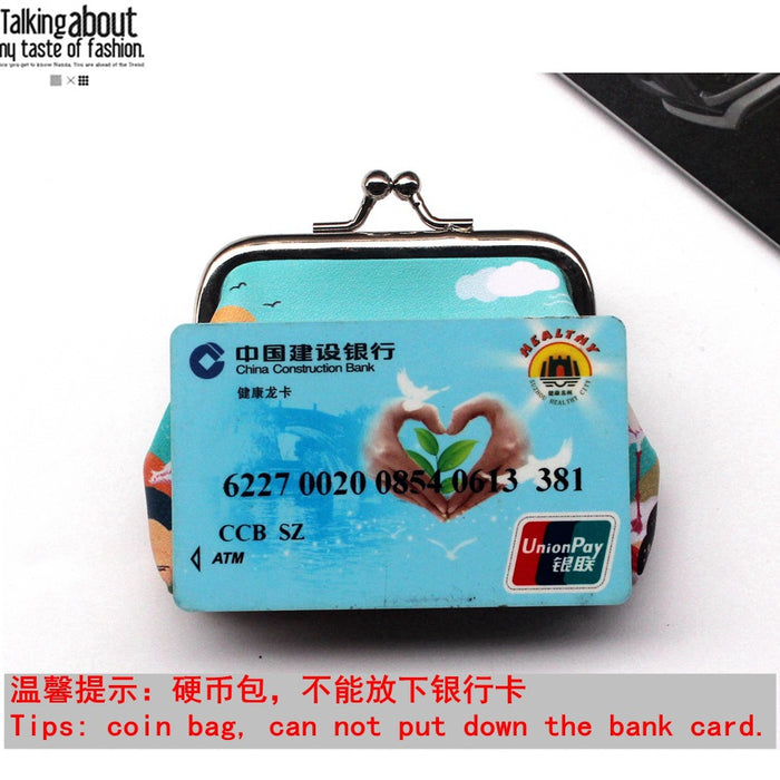 Wholesale New Flamingo Printed Buckle Change Bag Iron Clip Coin Wallet JDC-WT-QX002