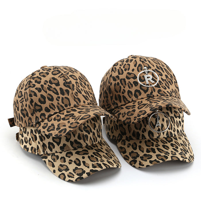 Wholesale Western Style Fashion Leopard Print Curved Brim Baseball Cap JDC-FH-TuLa004