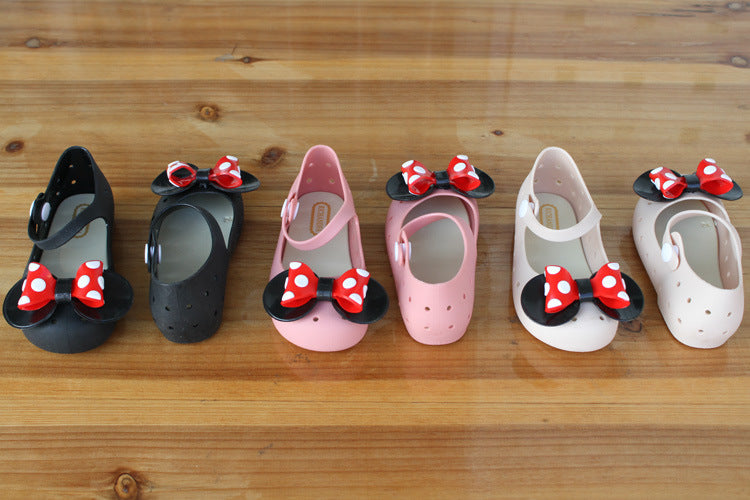 Wholesale Polka Dot Bow Breathable Clogs (F) JDC-SD-XinZhi001