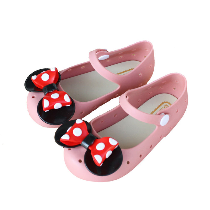 Wholesale Polka Dot Bow Breathable Clogs (F) JDC-SD-XinZhi001