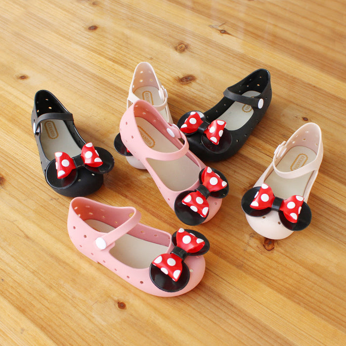 Wholesale Polka Dot Bow Breathable Clogs (F) JDC-SD-XinZhi001