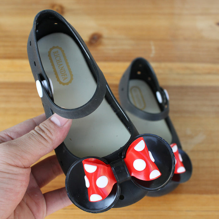 Wholesale Polka Dot Bow Breathable Clogs (F) JDC-SD-XinZhi001