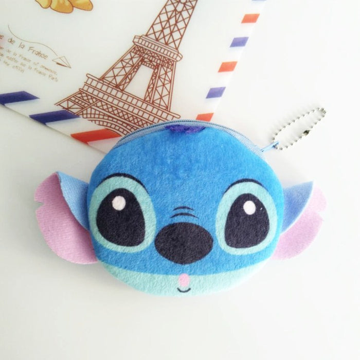 Wholesale Korean Stitch Stitch Coin Purse Cartoon Cute Star Stitch Plush Card Holder Coin Bag JDC-WT-RC004