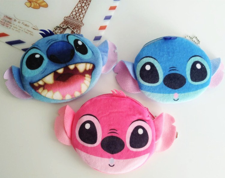 Wholesale Korean Stitch Stitch Coin Purse Cartoon Cute Star Stitch Plush Card Holder Coin Bag JDC-WT-RC004