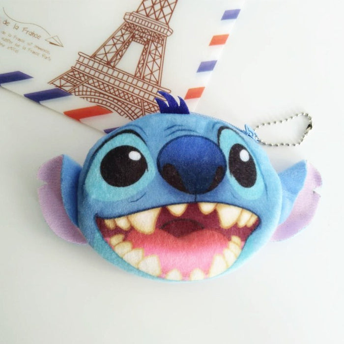 Wholesale Korean Stitch Stitch Coin Purse Cartoon Cute Star Stitch Plush Card Holder Coin Bag JDC-WT-RC004