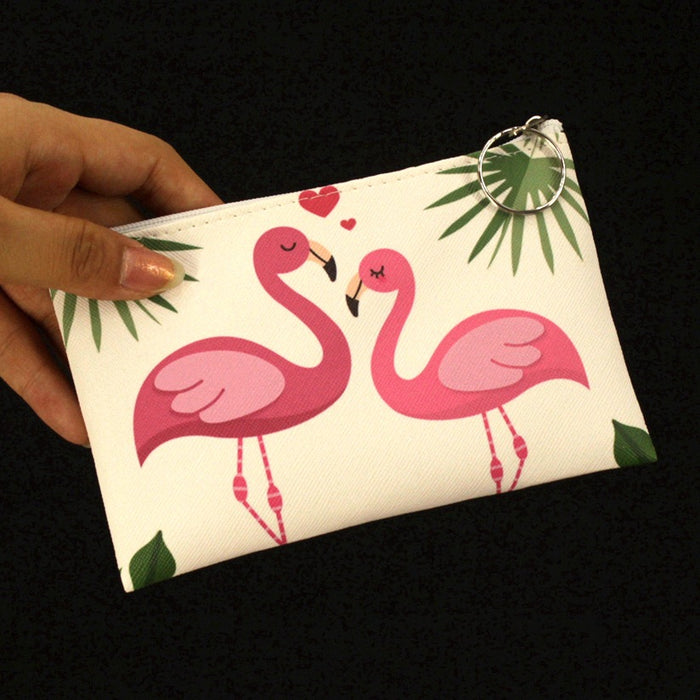 Wholesale Coin Purse Women Creative Cartoon Cute Flamingo JDC-WT-QW017