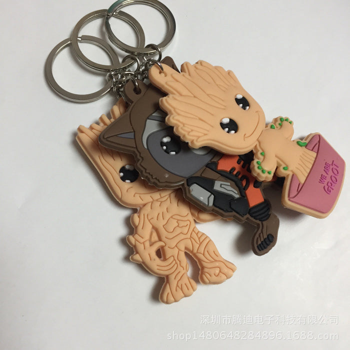 Wholesale Cartoon Cute PVC Keychain JDC-KC-Hual004