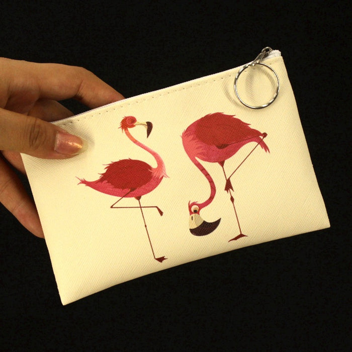 Wholesale Coin Purse Women Creative Cartoon Cute Flamingo JDC-WT-QW017