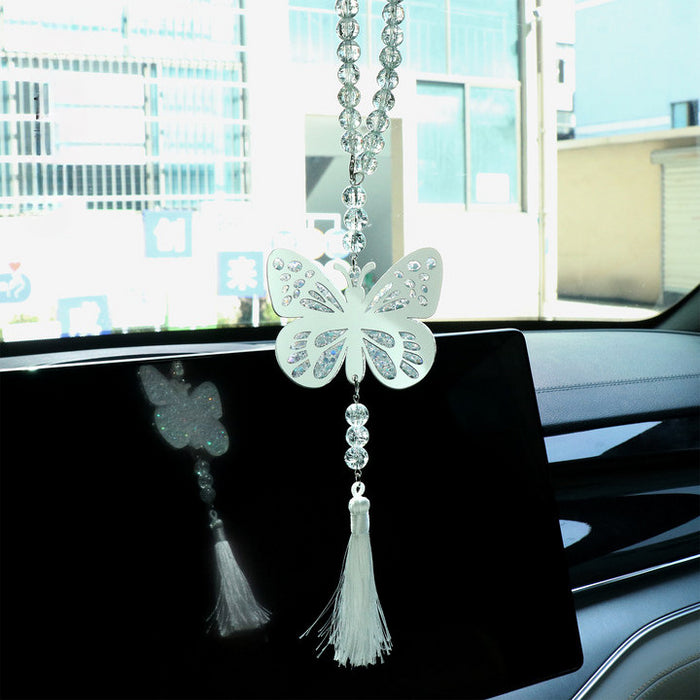 Wholesale Acrylic Butterfly Pendant Car Decoration JDC-CA-XiaoYan001