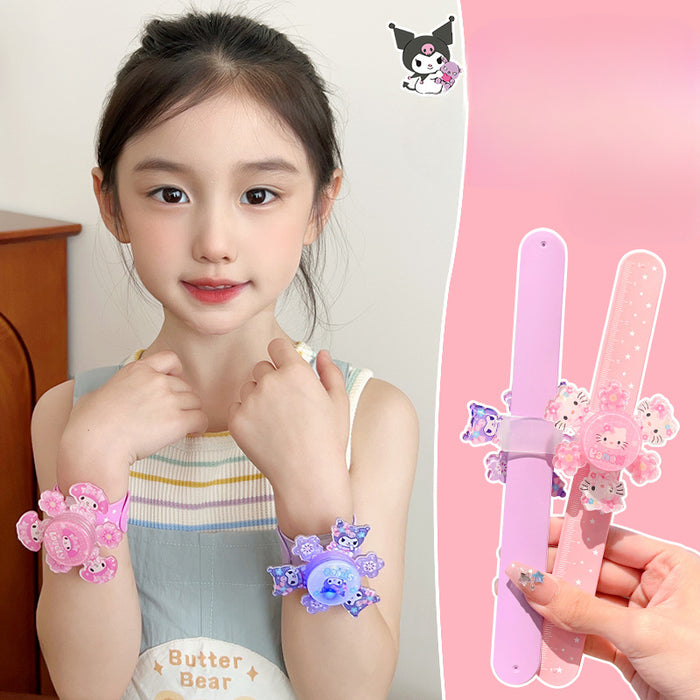 Wholesale Papa Circle Children's Bracelet Luminous Toys Girls Luminous Girls Spinning Top Accessories Pat Pat Sanrio New JDC-FT-Zaix001