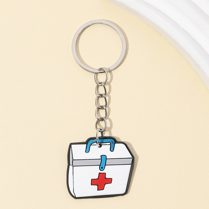 Wholesale Nurses Day Series Silicone Keychain JDC-KC-RongRui011