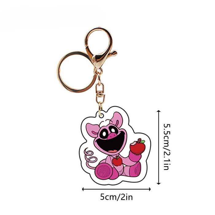 Wholesale Cartoon Smiling Animal Acrylic Keychains JDC-KC-HaoAn006