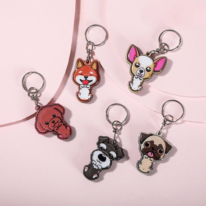 Wholesale Wooden Animal Cartoon Keychain JDC-KC-WWYL001