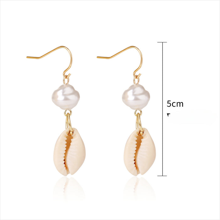 Wholesale Pearl Shell Earrings JDC-ES-ManY049