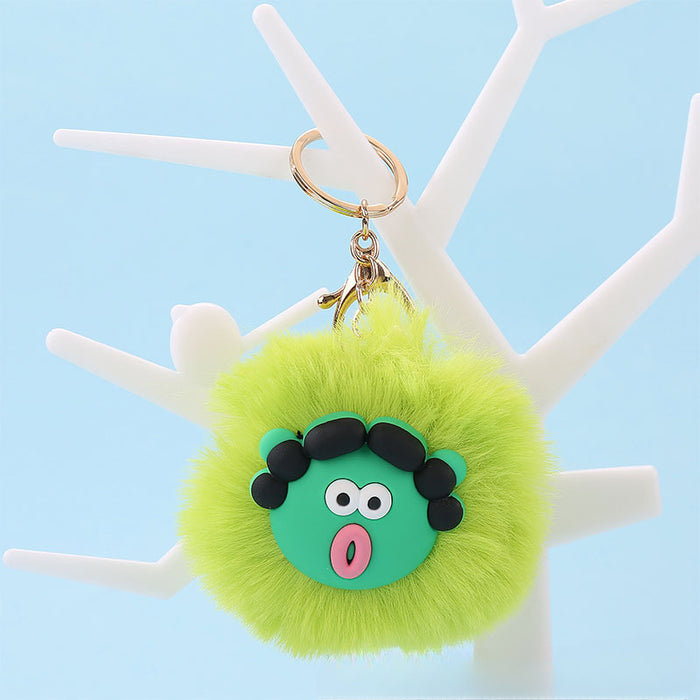 Wholesale Cartoon Cute Fur Ball Pendants Keychains JDC-KC-Jinqian001