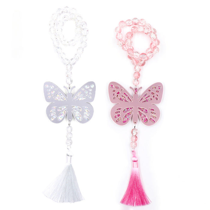 Wholesale Acrylic Butterfly Pendant Car Decoration JDC-CA-XiaoYan001